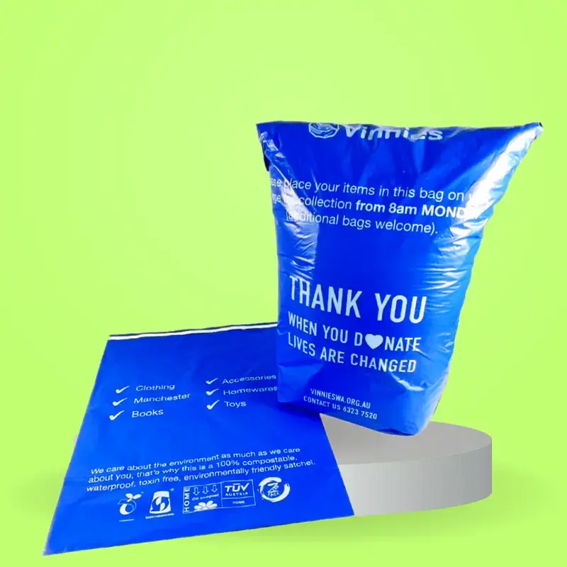 St Vincent de Paul Society custom compostable mailer